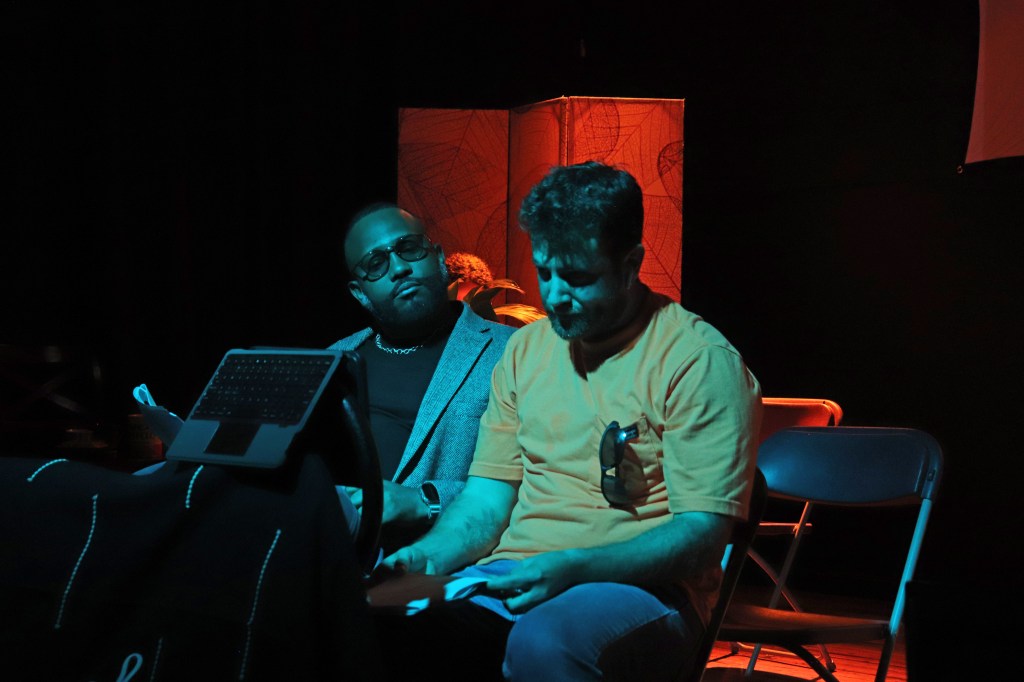 a dominican man and a uruguayan man sharing intimacy inside a car